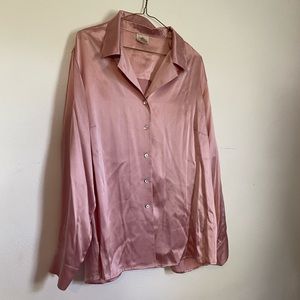 Pink silk shirt